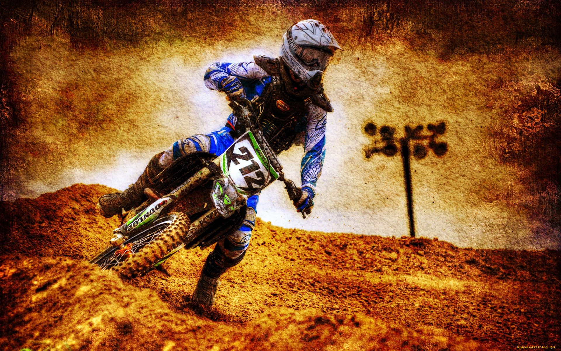 motocross, on, fire, , , , 